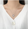 New Design Heart Necklace Heart Shaped White Round Zircon Necklace